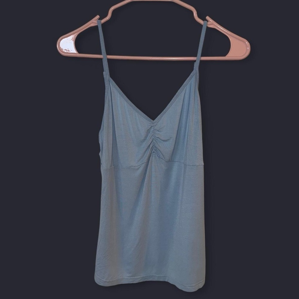 Elegant Sky Blue Camisole Top